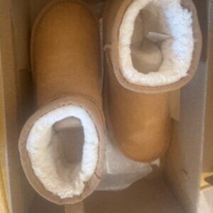 UGG Women's Classic Ultra Mini Sheepskin Clasic Boots in Brown/Tan/Chestnut